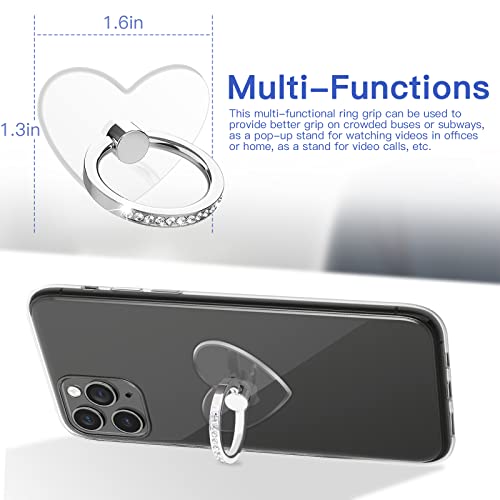YINHEXI Soporte de anillo transparente para teléfono celular