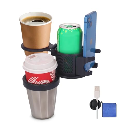 Soporte para taza de coche 6 en 1, soporte para teléfono, re