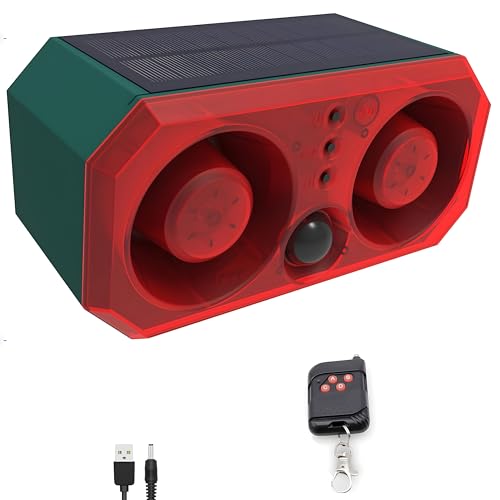 Alarma solar con sensor de movimiento para exteriores, sonid