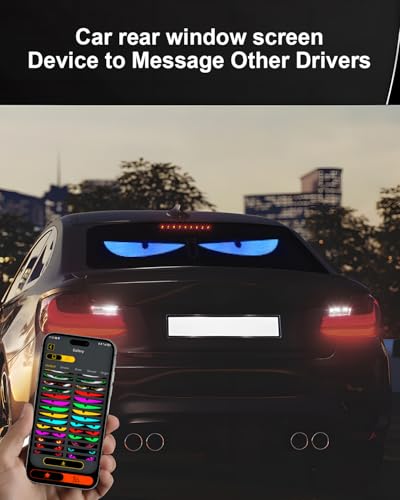 Luz de ojos de diablo para automóviles, ojos LED programable
