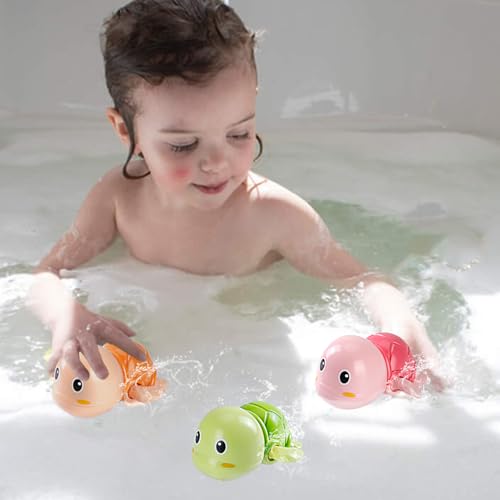 Juguetes de baño de tortugas que nadan para niños, juguetes de piscina