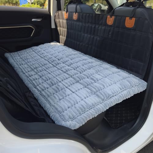 Cama para perro para automóvil, tapete de cama de asiento tr