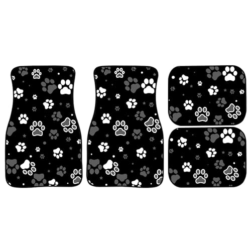Alfombras universales con estampado de patas, huellas de per