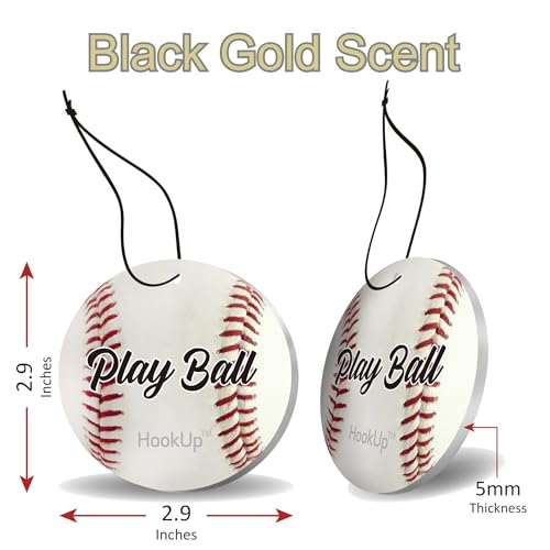 Hookup - Ambientador de aire para automóvil de béisbol, paqu
