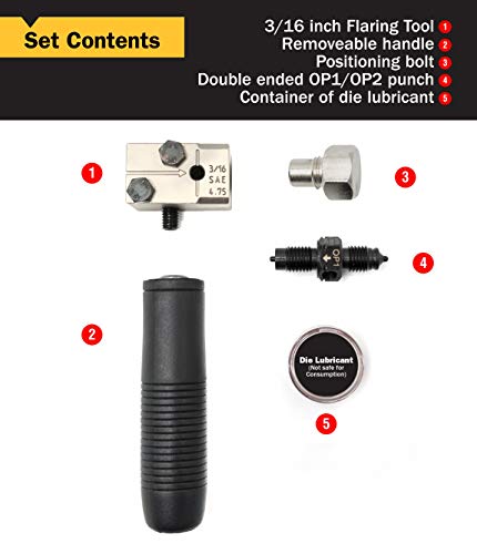 Titan 51535 Herramienta de doble abocardado de 3/16 pulgadas