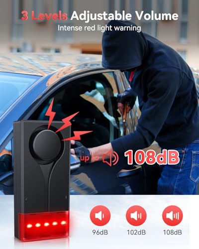 Alarma de vibración para automóvil con control remoto, alarm