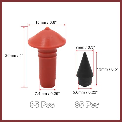170pcs coche universal hongo en forma de reparación de neumá