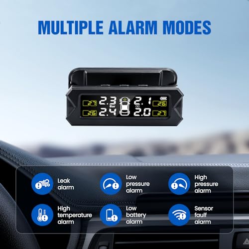 TPMS Sistema de monitoreo de presión de neumáticos solar ina