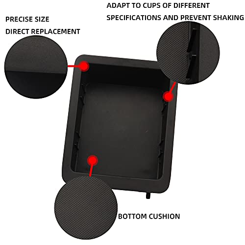 Dasbecan Soporte para taza de consola central delantera comp