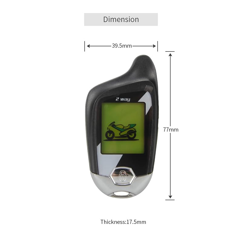 YNEM211 - Sistema de alarma para motocicleta con arranque re
