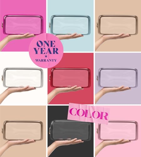 Embla Bolsa de maquillaje transparente para mujer con bolsa