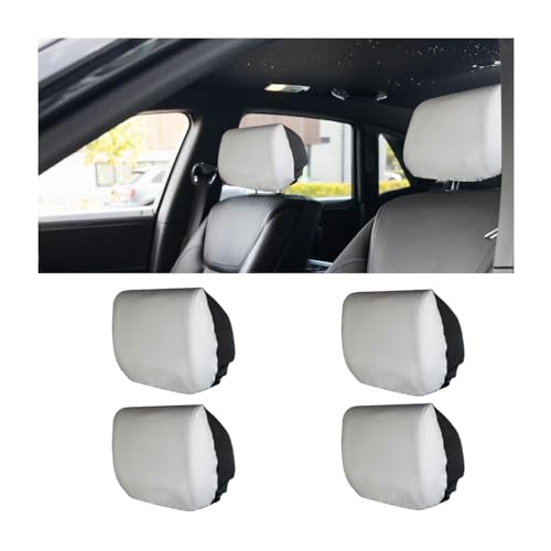 BELOMI 4 fundas para reposacabezas de asiento de automóvil,