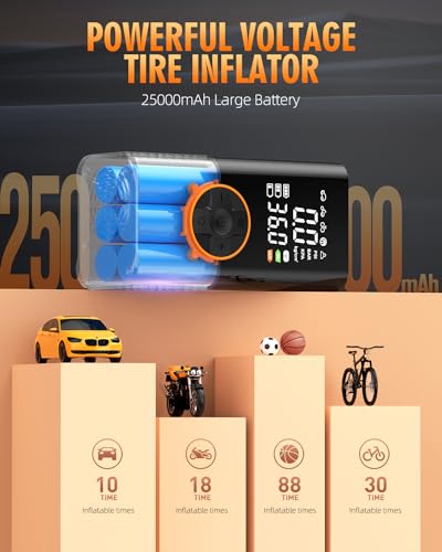 Tire Inflator Portable Air Compressor, 2X Faster Portable Ai