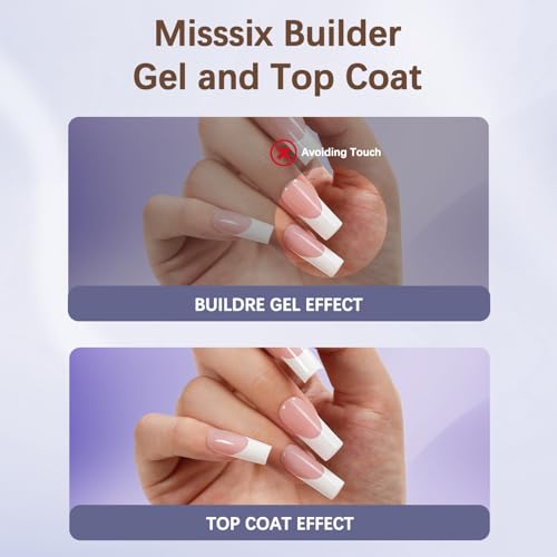 Misssix XBASICTIPS - Gel constructor protector francés y cap