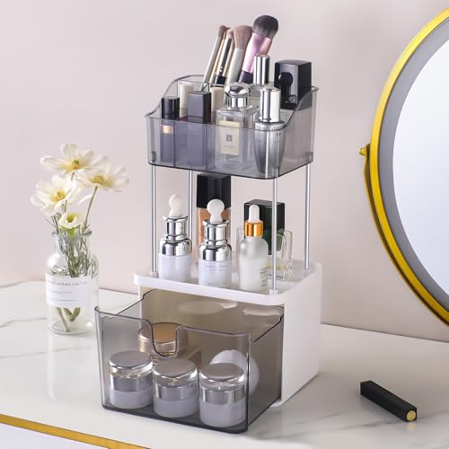 Organizador de mostrador de baño de 2 cajones, mostrador org