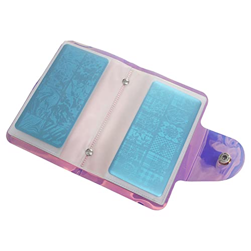 VNC Juego de 13 placas de sello de uñas, 8 placas, 2 sellos,