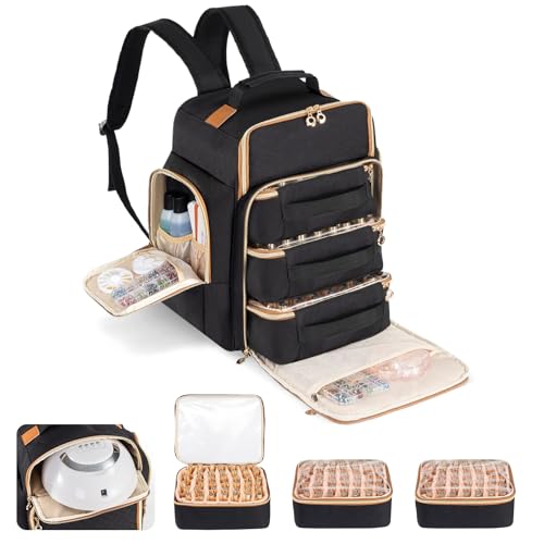 Hautton Organizador de esmalte de uñas, bolsa de almacenamie