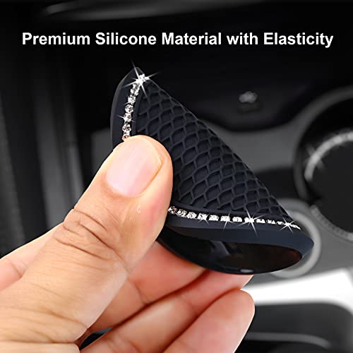 2 posavasos brillantes para automóvil, 2.75 pulgadas, portav