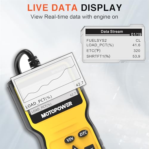 MOTOPOWER MP69033 - Escáner OBD2 para coche, lector de códig