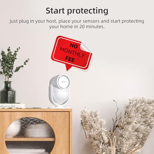 CPVAN Sistema de alarma WiFi para el hogar con sensor de mov