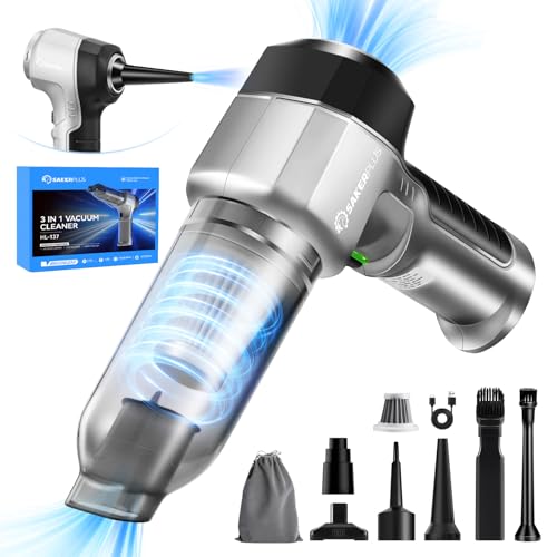 Mini aspiradora, 3 en 1 aspiradora de coche de alta potencia