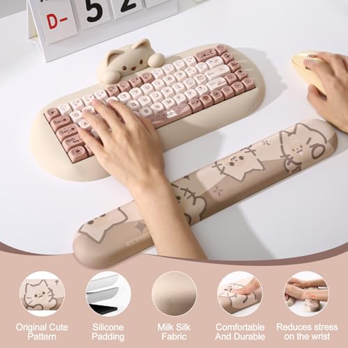 YUNZII Reposamuñecas para teclado, mouse y teclado, soporte
