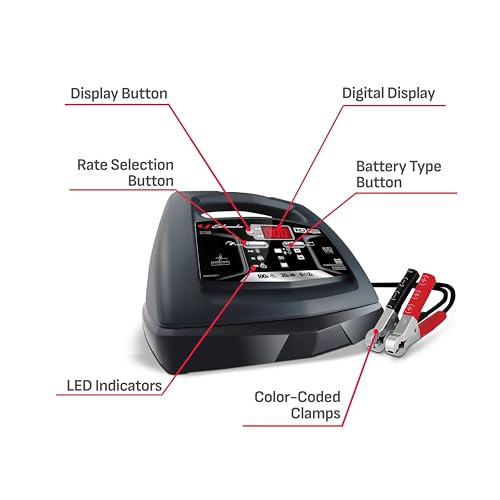 Schumacher Electric Cargador de batería y arrancador de moto