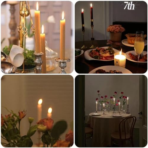 Paquete de 24 hojas de cera de abeja para velas rodantes de