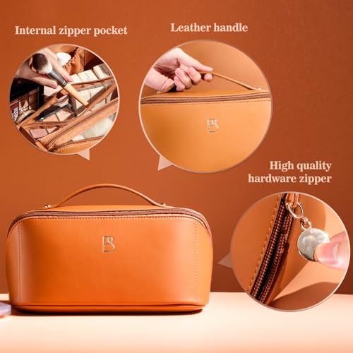 BS-MALL Bolsa de maquillaje de viaje: bolsa de aseo portátil