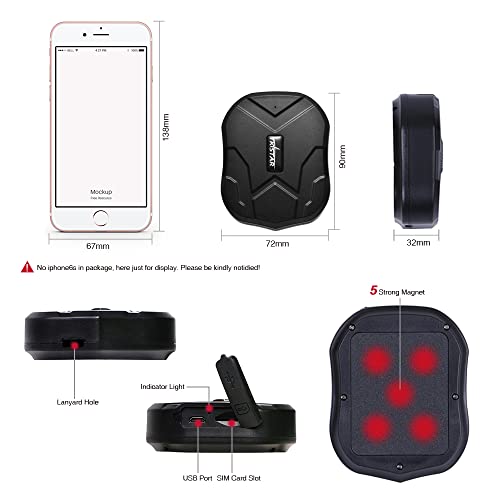 Rastreador GPS 4G para vehículos magnéticos ocultos, localiz