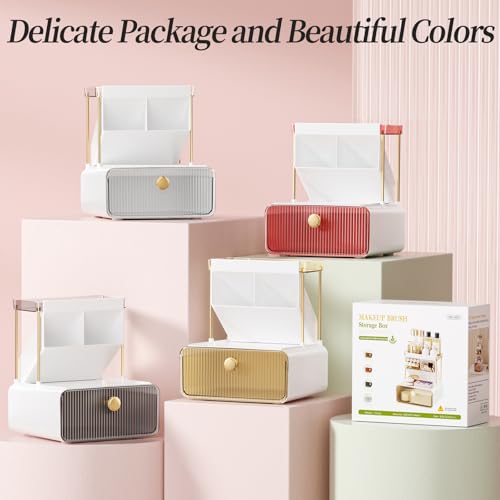 Organizador de maquillaje de 2 niveles para encimera, organi