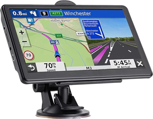 Navegador GPS para coche, camión, RV, último mapa 2025, pant