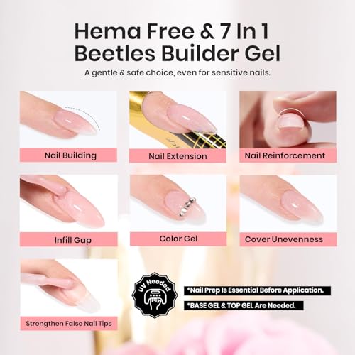 Beetles - Gel constructor de uñas, gel constructor de purpur