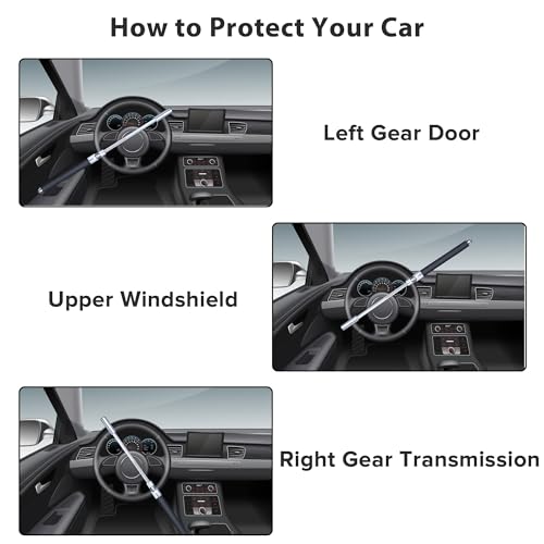 Cerradura antirrobo para volante, cerraduras retráctiles, di