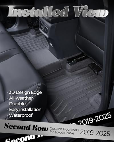 Alfombrillas de automóvil para Toyota RAV4: 2019 2020 2021 2