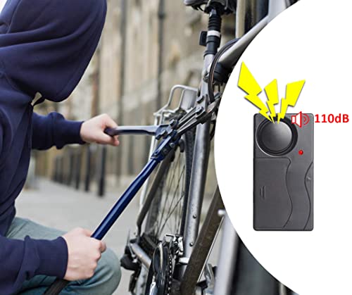 Lancoon Alarma de vibración antirrobo inalámbrica, 110 dB, s