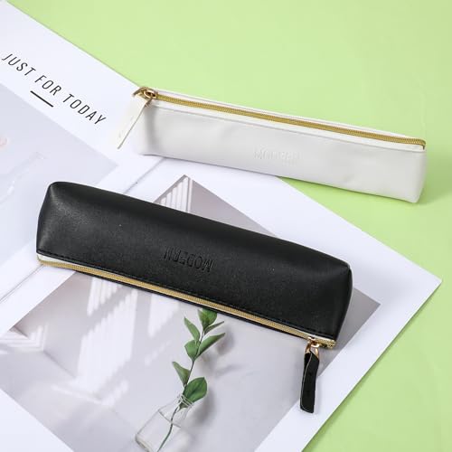 2 bolsas pequeñas de cuero para cosméticos, bolsa pequeña de