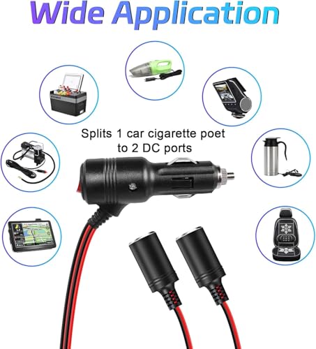 Adaptador divisor de encendedor de cigarrillos para automóvi