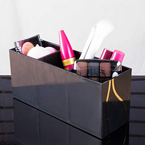 Super Z Outlet Organizador de maquillaje cosmético negro par