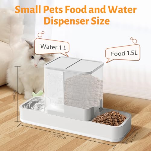 Yummy Sam Alimentador automático para mascotas pequeñas y di
