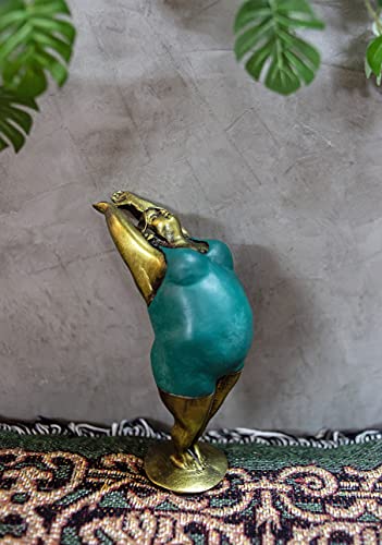 Yoga Fat Lady - Figura de mujer Tadasana o montaña de 7 pulg
