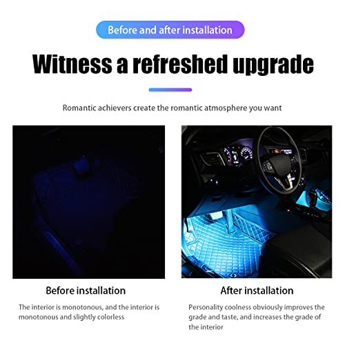 Luces LED de ambiente para automóvil, lámpara decorativa int