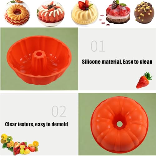 Moldes de silicona para tartas, molde para pasteles de 10 pu