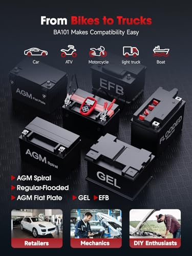 Ancel BA101 potenciómetro para carga de batería automotriz p