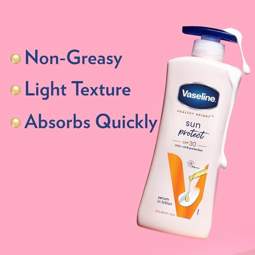 Vaseline Loción corporal de protección solar saludable brill