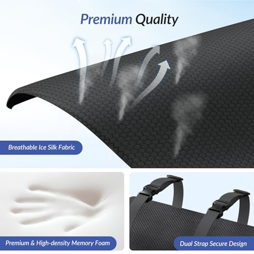 ZIKEE Almohada de apoyo lumbar para silla de oficina, soport