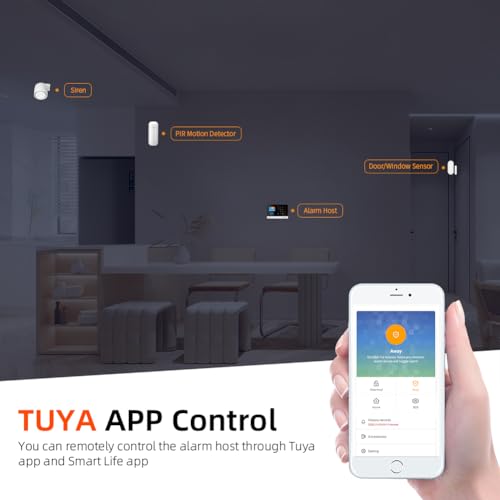 YBJ Kit de 21 piezas de sistema de alarma WiFi para segurida