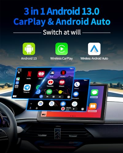 8 Core Android 13 4+64GB 9 pulgadas Android Auto inalámbrico