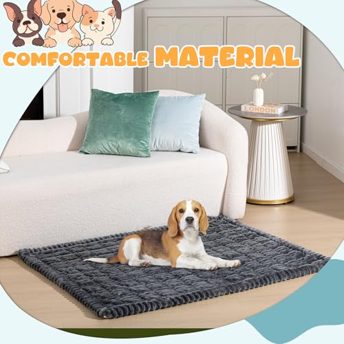 BBTO Tapete de cama de perro de 53 x 40 pulgadas para asient