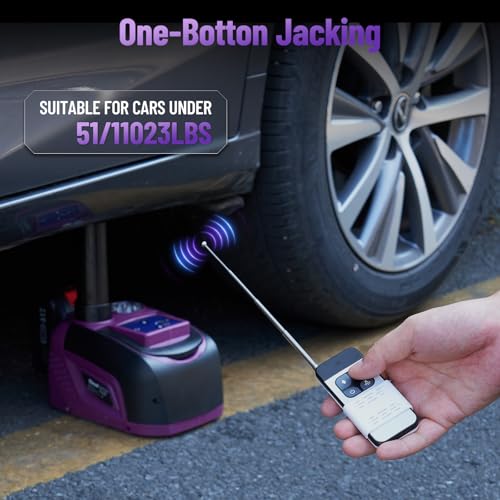 Gato eléctrico para coche de 5 toneladas, batería de 21 V 4.
